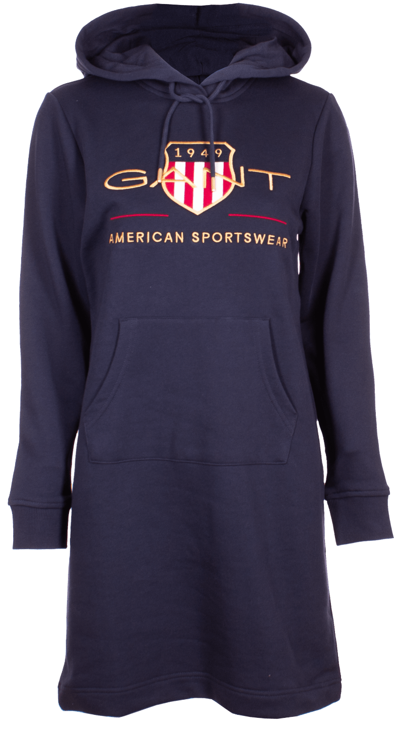 Hoodie dress gant new arrivals