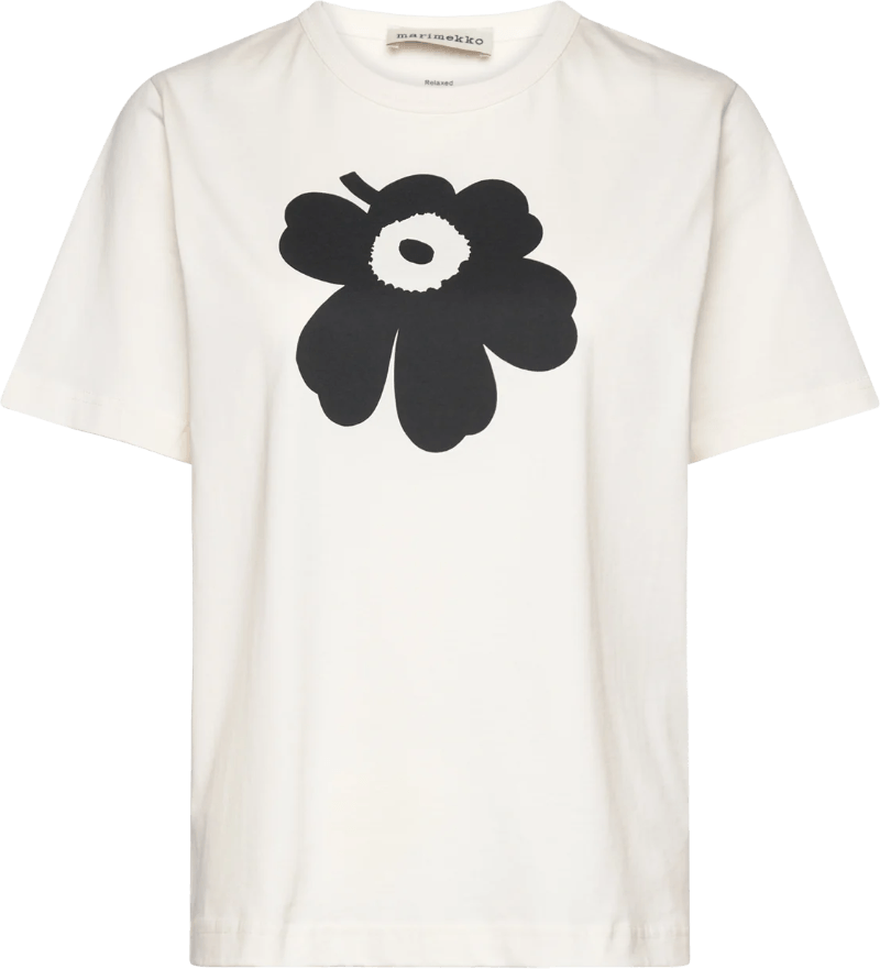 Marimekko - T-Shirt Off-White, Black S