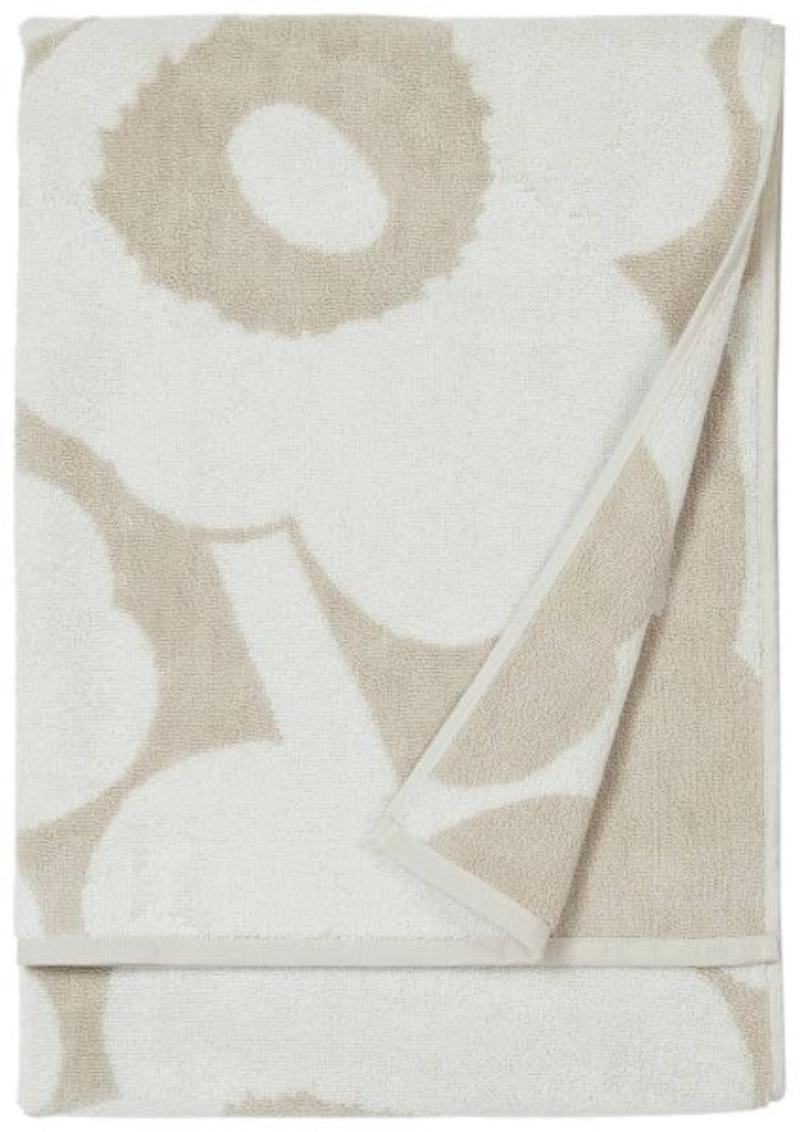 Beige bath towel