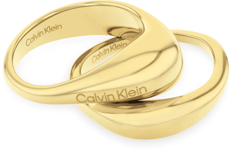 Calvin klein gold ring sales