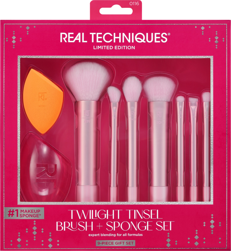 Real Techniques TWILIGHT TINSEL BRUSH & SPONGE SET - Kit pennelli - - -  Zalando