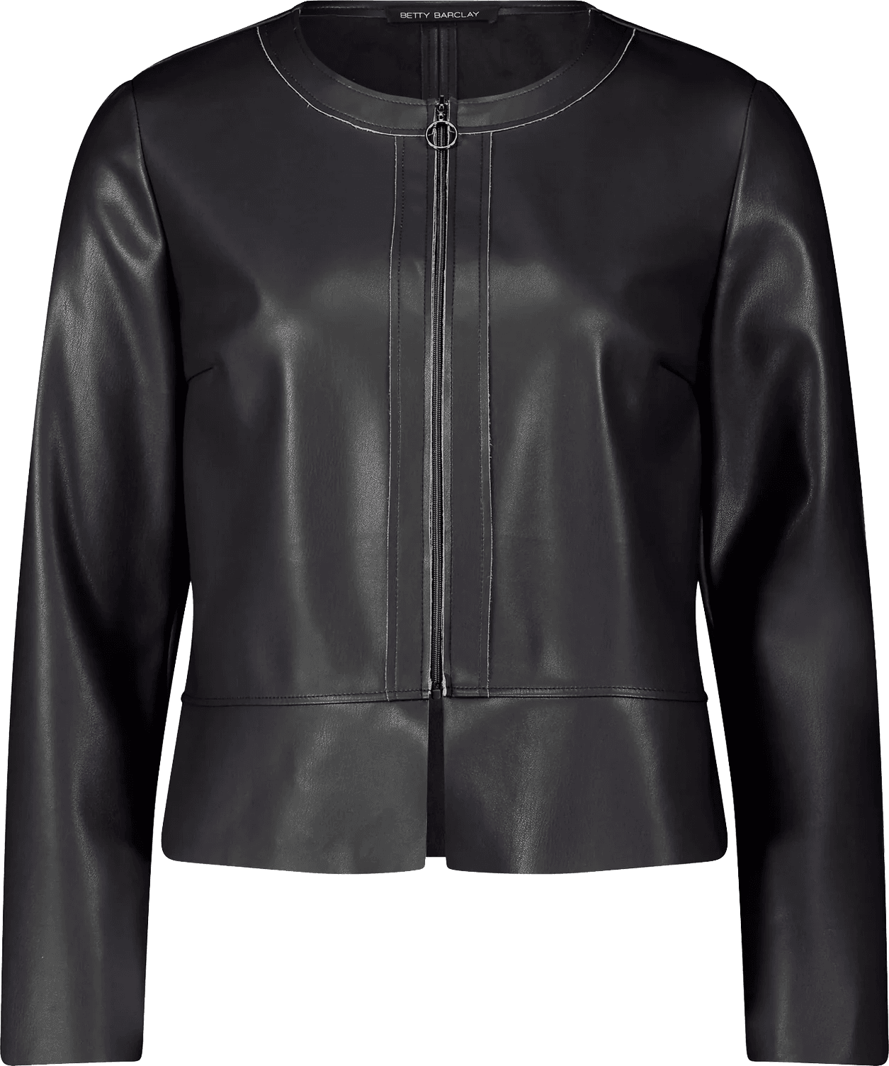 Betty barclay leather hot sale jacket