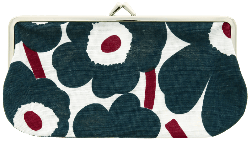 Marimekko Pouch Navy red offwhite