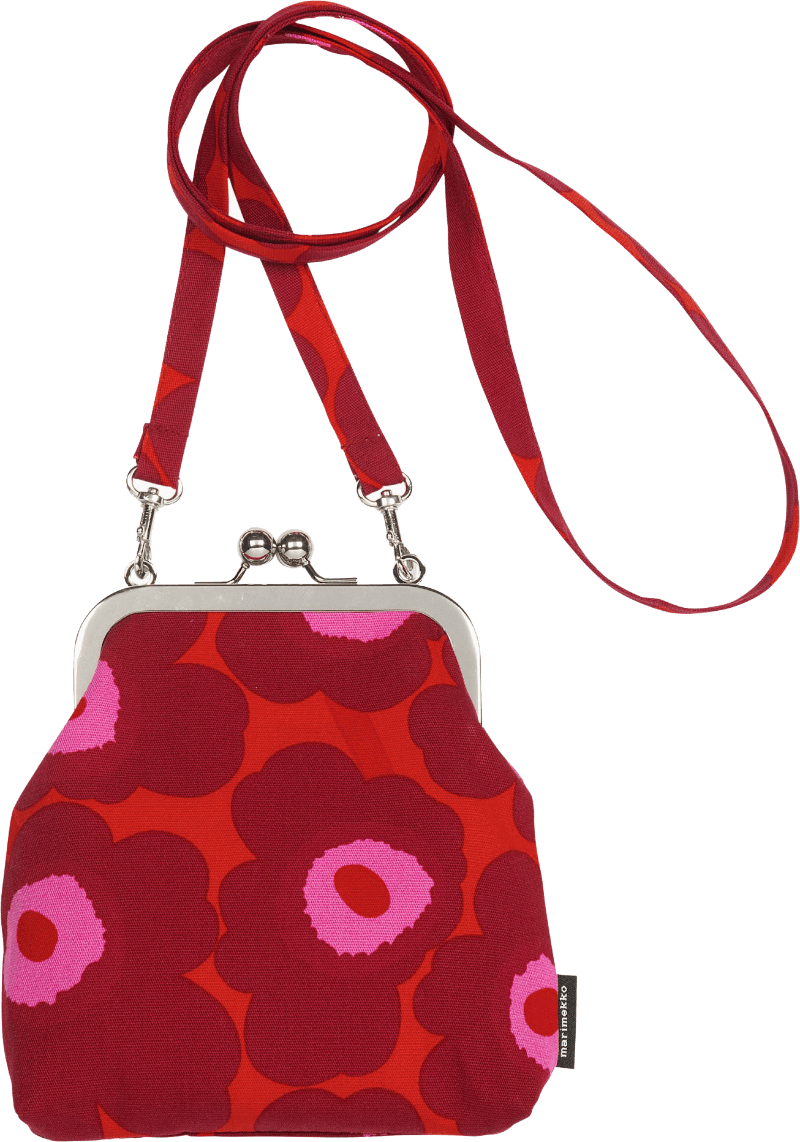 Marimekko Roosa Mini Unikko Bag 17x17x3 5cm