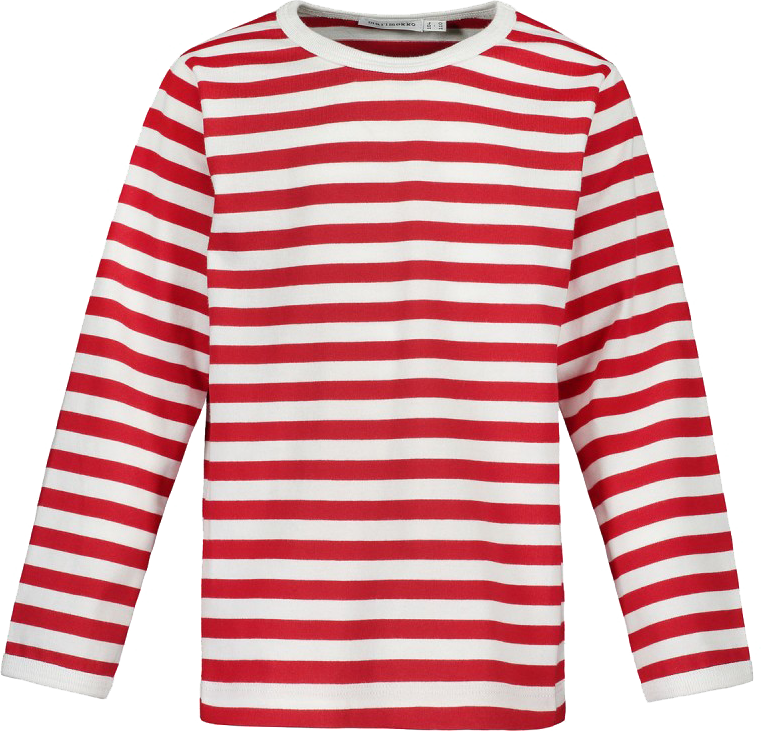 Marimekko - Kids Pitkähiha T-Shirt white, red