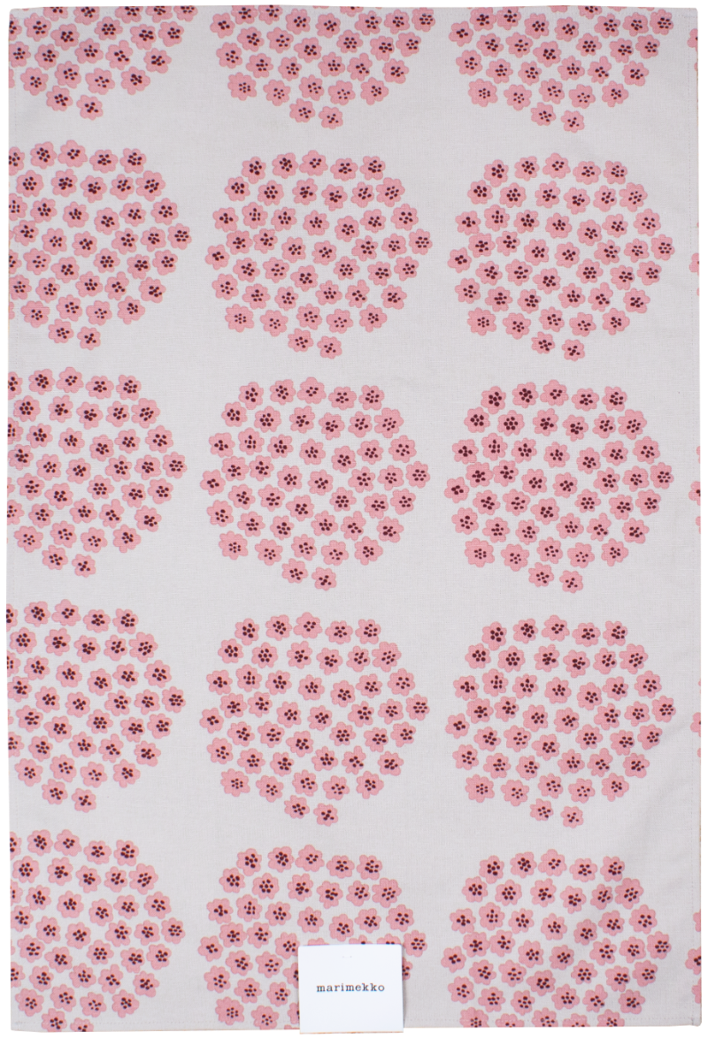 Marimekko - Puketti Tea Towel Beige, Pink, Wine Red 47X70 cm