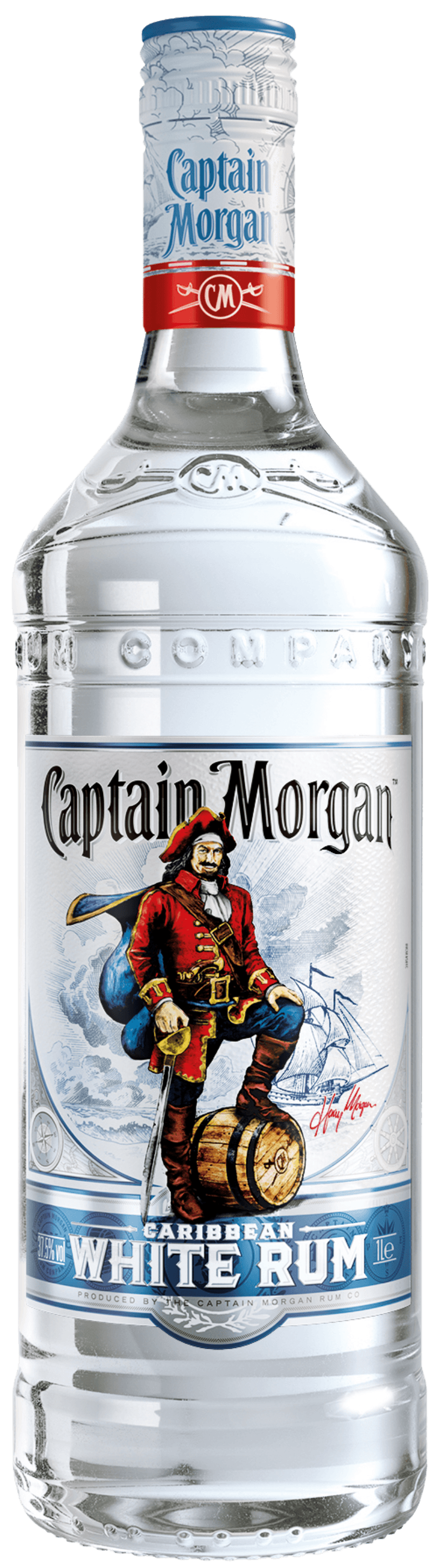 Captain Morgan - White 100 cl 37.5% vol