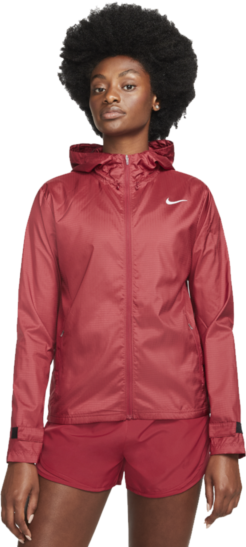 Danubio Preservativo Bibliografía Nike - Essential Running Jacket Pomegranate/Reflective Silv XS