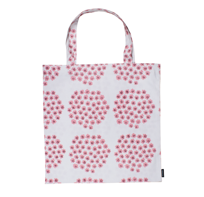 Marimekko - Marimekko Puketti Bag Beige, Pink, Wine Red 44X43 cm -  6411254769201