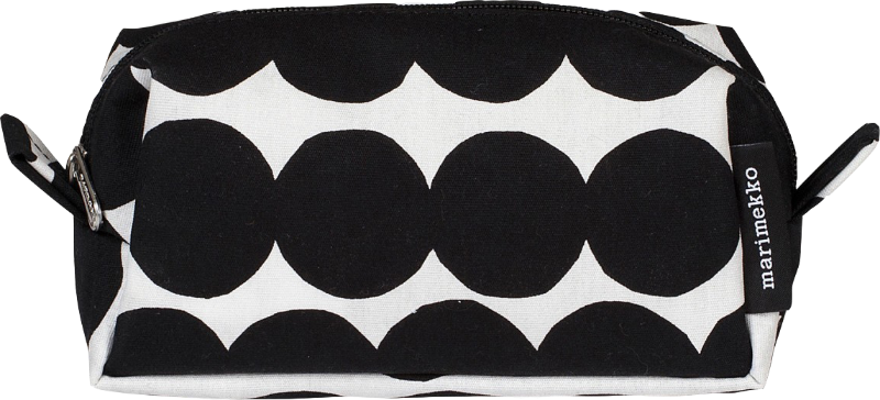 Marimekko - Marimekko Tiise Räsymatto Cosmetic Bag White, black 9x18x7cm -  6411254492857
