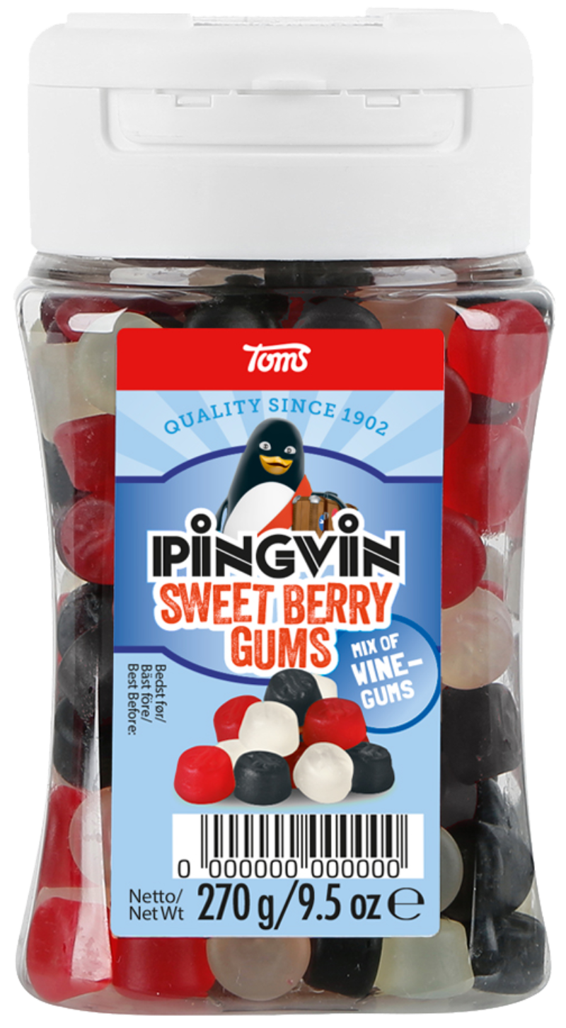 Pingvin - Pingvin Sweet Berry Winegums 270 g - 5774540692555